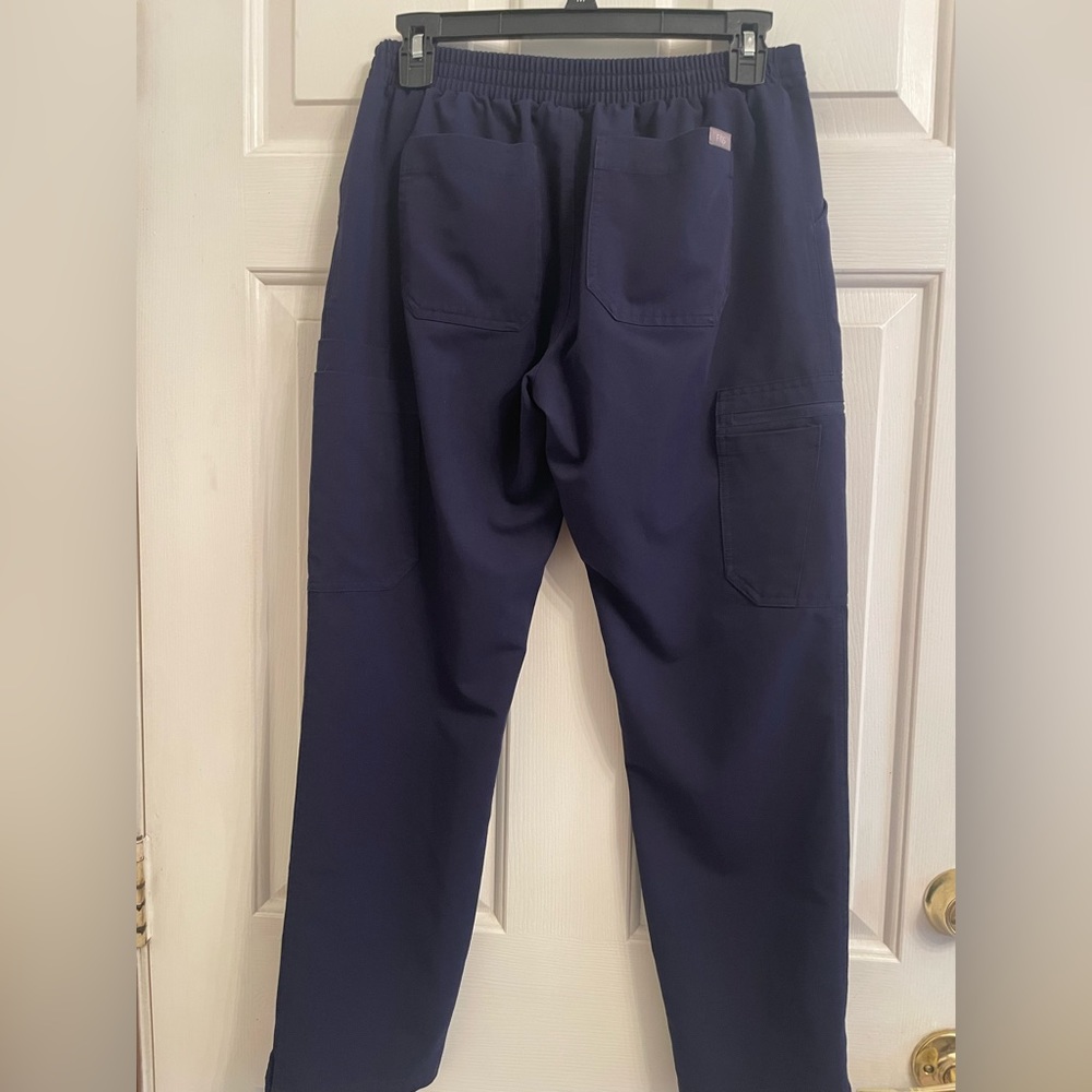 Navy Drawstring Cargo Jogger Pants - Picture 2 of 3
